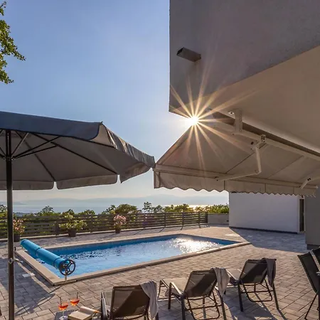 Villa Luxury Boreas With Private Pool And Sea View Smrika